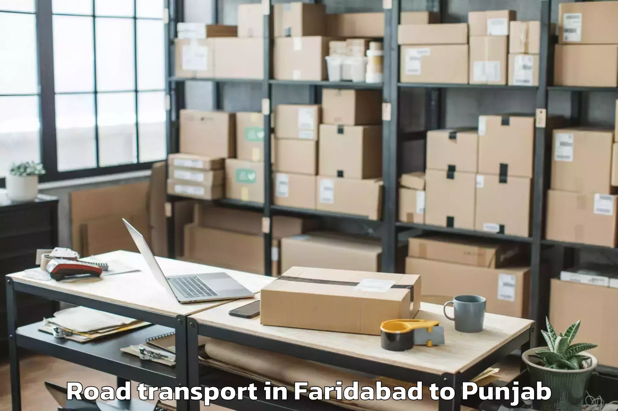 Top Faridabad to Gidderbaha Road Transport Available